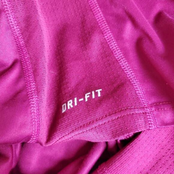 Nike Running Dri-Fit Women’s Long Sleeve Top Size Large Magenta Recycled Polyest - Picture 5 of 8